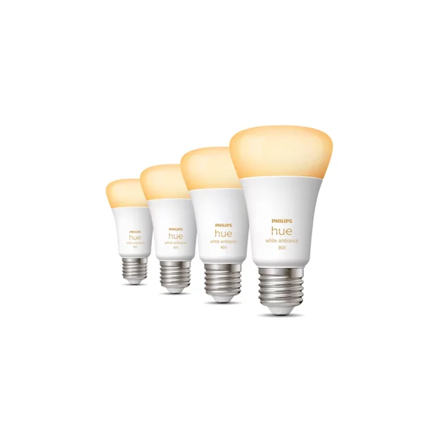Philips Hue White Ambiance - E27 - 800lm - 4-pak