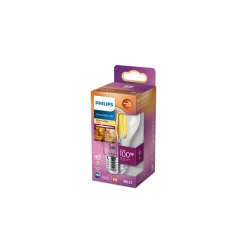 LED p�re E27 - Classic 10,5W (100W) - D�mpbar - Klar - Philips 