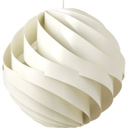 Turbo Pendel - Stor - Alabaster Hvid Blank - GUBI