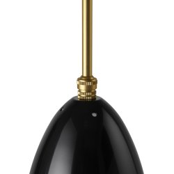 Gr�shoppa Pendel - Messing Blank Sort- GUBI