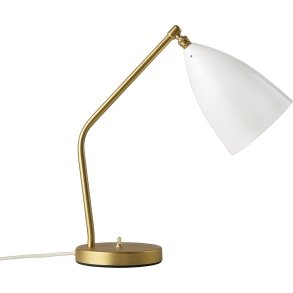 Grshoppa Bordlampe - Alabaster Blank Hvid - GUBI