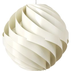 Turbo Pendel - Lille - Alabaster Hvid Blank - GUBI