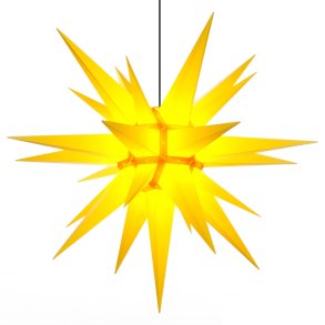 Herrnhuter stjerne - 130cm - Gul - Plast - Uden Ophng