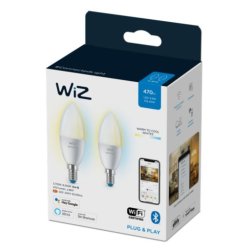 Wiz E14 LED Pre - 470lm - Kerte 2 pack - Justerbar Hvid - Wiz