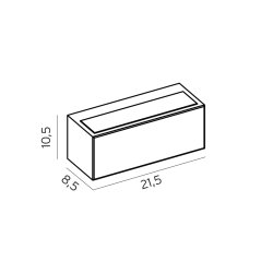 Asker Vglampe - LED - Down - Galvaniseret - Norlys