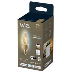 Wiz E14 LED Pre - 370lm - Filament Kerte - Justerbar Hvid - Wiz