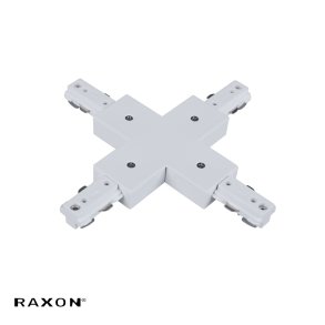 Strmskinne - Kryds Connector - Hvid - Raxon
