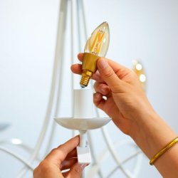 Wiz E14 LED Pre - 370lm - Filament Kerte - Justerbar Hvid - Wiz