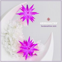 Herrnhuter stjerne - 8cm - Lilla - 2025 rsstjerne