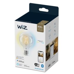 Wiz E27 LED Pre - 806lm - Filament Mini Globe - Justerbar Hvid - Wiz