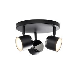 Teater 3 LED Rondel - Sort - Nielsen Light