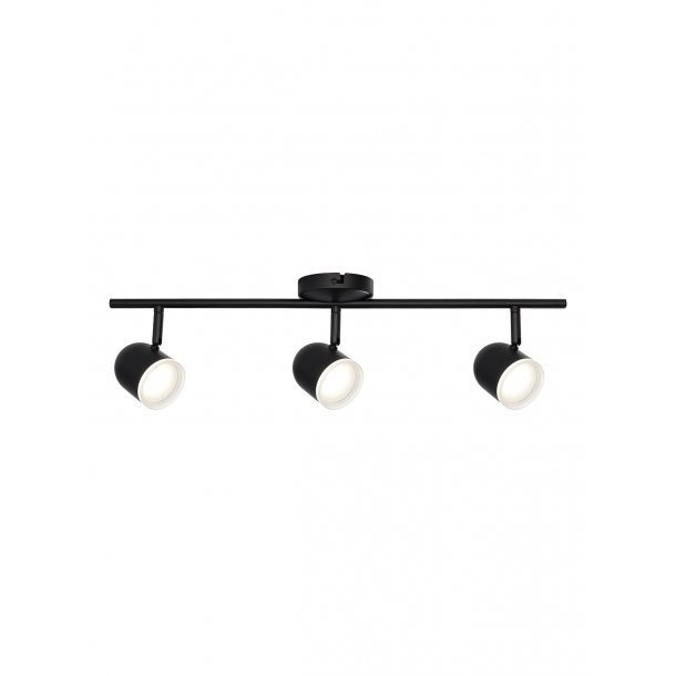 Hall 3 LED loftslampe - Sort - Nielsen Light