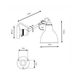 Lampe Gras - Vglampe - 304-R - Bath - Polykarbonat - DCW ditions Paris