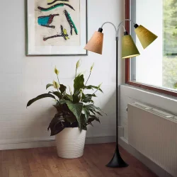 Trafik Gulvlampe - Sort - Nougat/M�rk armygr�n/lys armygr�n - Nielsen Light