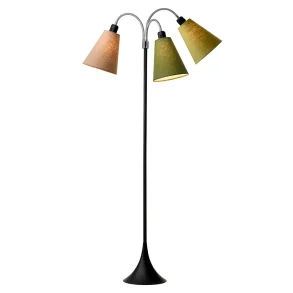 Trafik Gulvlampe - Sort - Nougat/M�rk armygr�n/lys armygr�n - Nielsen Light