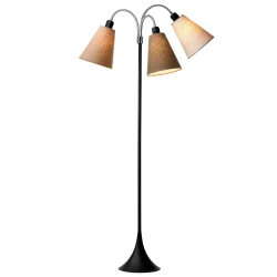 Trafik Gulvlampe - Sort - Nougat/Kakaobrun/Sand - Nielsen Light