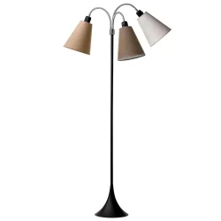 Trafik Gulvlampe - Sort - Nougat/Kakaobrun/Sand - Nielsen Light