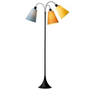 Trafik Gulvlampe - Sort - St�vet bl�/Karry/Sennepsgul - Nielsen Light