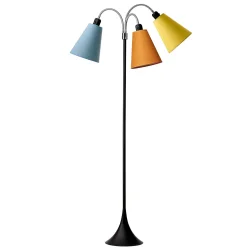 Trafik Gulvlampe - Sort - St�vet bl�/Karry/Sennepsgul - Nielsen Light