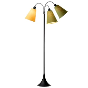 Trafik Gulvlampe - Sort - Ananasgul/Lys armygr�n/M�rk armygr�n - Nielsen Light