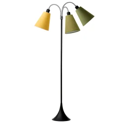 Trafik Gulvlampe - Sort - Ananasgul/Lys armygr�n/M�rk armygr�n - Nielsen Light