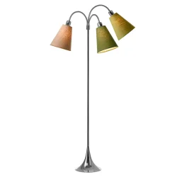 Trafik Gulvlampe - Krom - Nougat/M�rk armygr�n/Lys armygr�n - Nielsen Light