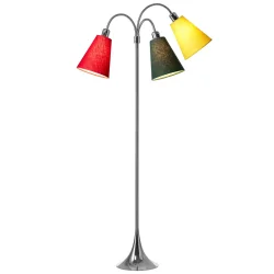 Trafik Gulvlampe - Krom - R�d/Skovgr�n/Gul - Nielsen Light