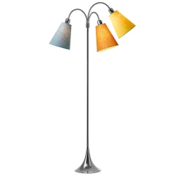 Trafik Gulvlampe - Krom - St�vet bl�/Karry/Sennepsgul - Nielsen Light