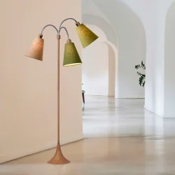 Trafik Gulvlampe - Tr�look - Nougat/M�rk armygr�n/Lys armygr�n - Nielsen Light