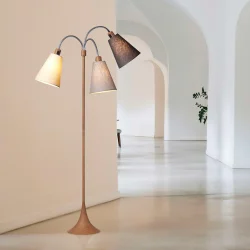 Trafik Gulvlampe - Tr�look - Creme/Lysegr�/M�rkegr� - Nielsen Light