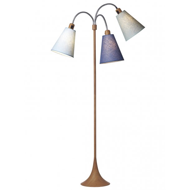 Trafik Gulvlampe - Trlook - Lysebl/Dalabl/Turkisbl - Nielsen Light