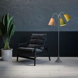 Trafik Gulvlampe - Soft Gr� - Nougat/M�rk armygr�n/Lys armygr�n - Nielsen Light