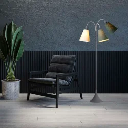 Trafik Gulvlampe - Soft Gr� - Creme/Vintergr�n/Skovgr�n - Nielsen Light