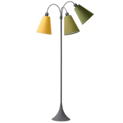 Trafik Gulvlampe - Soft Gr� - Ananasgul/Lys armygr�n/M�rk armygr�n - Nielsen Light