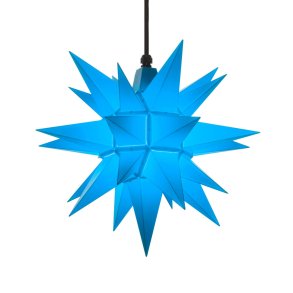 Herrnhuter stjerne - 40cm - Bl - Plast - Uden Ophng