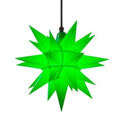 Herrnhuter stjerne - 40cm - Grn - Plast - Uden Ophng