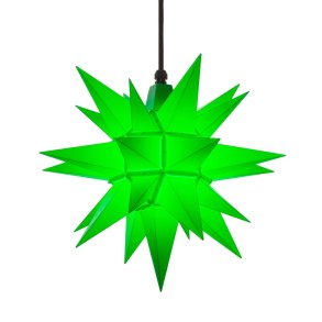 Herrnhuter stjerne - 40cm - Grn - Plast - Uden Ophng