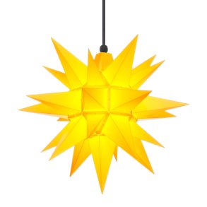 Herrnhuter stjerne - 40cm - Gul - Plast - Uden Ophng