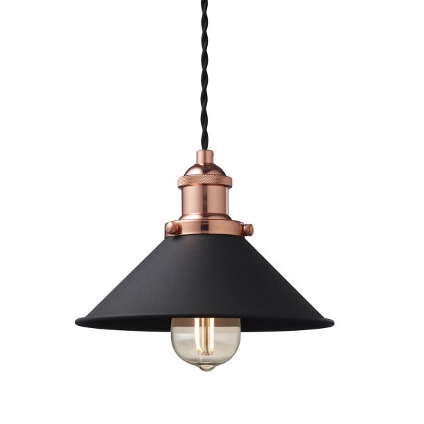 Neks Pendel - Sort - Hvid - Kobber - Nielsen Light
