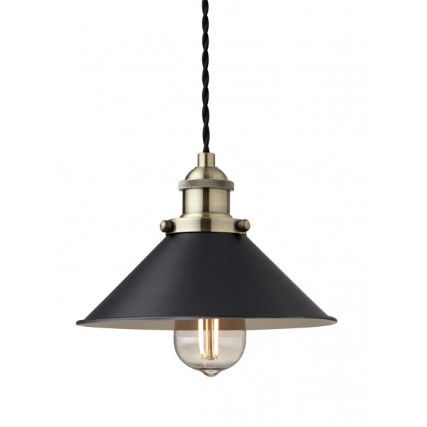 Neks Pendel - Sort / Messing - Nielsen Light