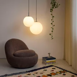 Nora Cafelampe - Opal/Sort - �30 - Nielsen Light