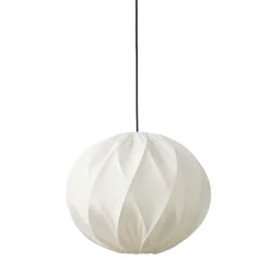 Jasmin Rund Pendel - Sort Oph�ng - Hvid - �40 - Nielsen Light