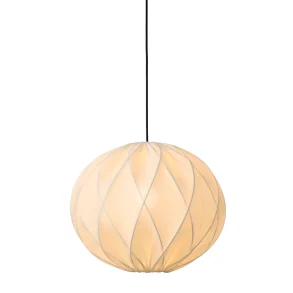Jasmin Rund Pendel - Sort Oph�ng - Hvid - �40 - Nielsen Light