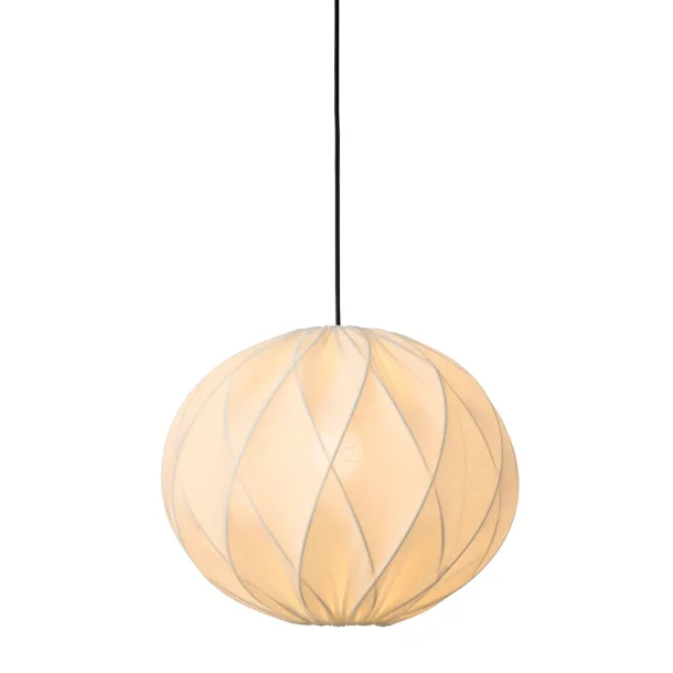 Jasmin Rund Pendel - Sort Oph�ng - Hvid - �40 - Nielsen Light