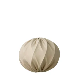 Jasmin Rund Pendel - Hvid Oph�ng - Lys Sand - �40 - Nielsen Light