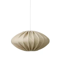 Jasmin Ellipse Pendel - Hvid Oph�ng - Lys Sand - �50 - Nielsen Light