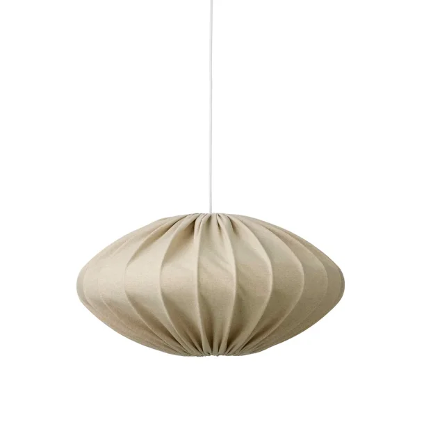 Jasmin Ellipse Pendel - Hvid Oph�ng - Lys Sand - �50 - Nielsen Light