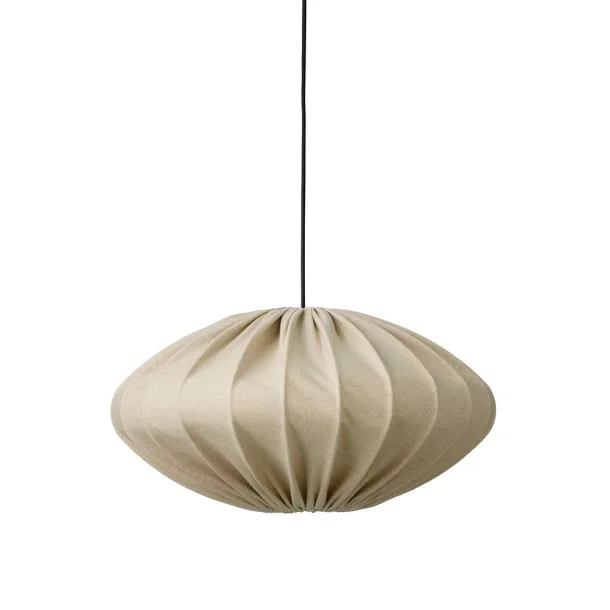 Jasmin Ellipse Pendel - Sort Oph�ng - Lys Sand - �50 - Nielsen Light