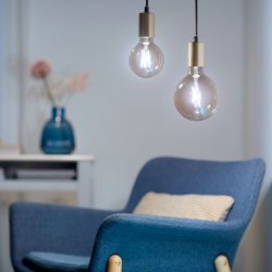 Wiz E27 LED Pre - 640lm - Filament Mega Globe - Justerbar Hvid - Wiz