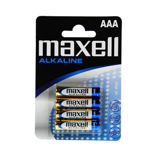 Maxell Alkaline - AAA/LR03 - Batteri - 4-pak